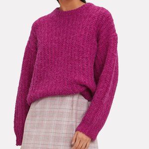 NWOT IRO magenta fuzzy alpaca sweater